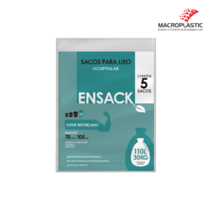 Ensack Branco Hospitalar - Fardo com 50 almofadas - 110L - 5 sacos