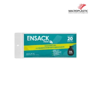 Ensack Print - Saco para lixo com impressão - Fardo com 25 rolos - 30L - 20 Unid.